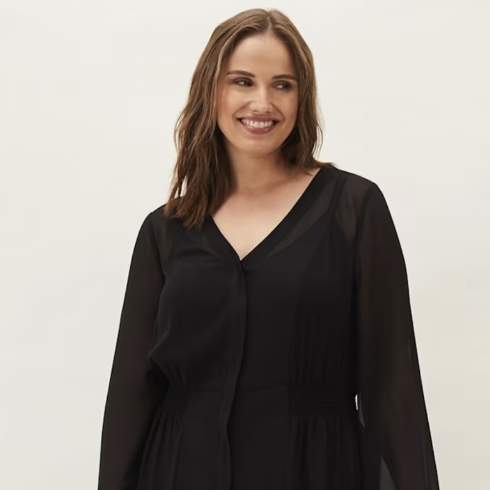 Phase Eight Black Peplum Dress